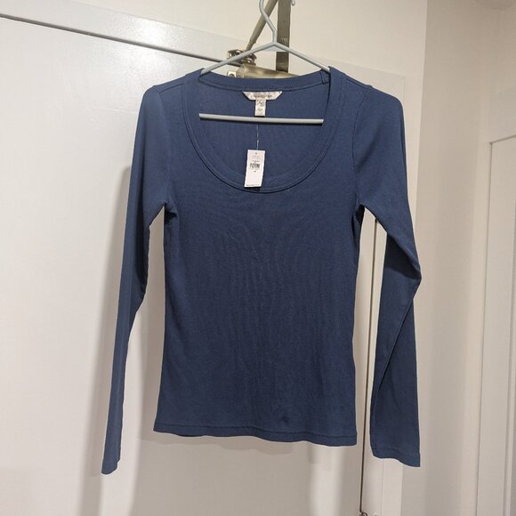 NWT Banana Republic cotton blue shirt US size small - Picture 1 of 5